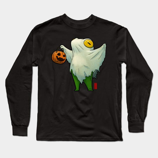 ghost frog Long Sleeve T-Shirt by DingHuArt